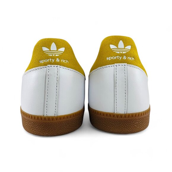 adidas Samba OG x Sporty & Rich White Gold Men\'s Shoes Athletic Sneakers IF5661 main image 5